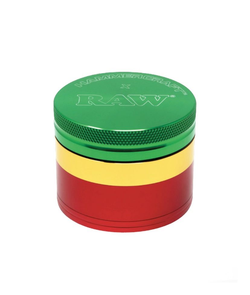 RAW Hammer Craft Grinder in Alluminio Rasta Medio 4 Parti