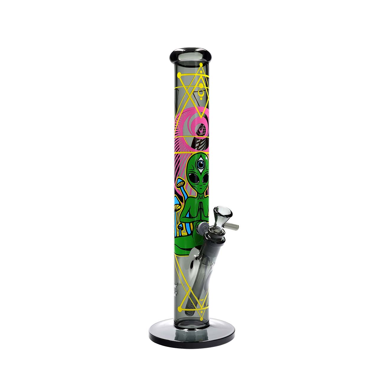 Bong - FIRE-FLOW™ X - TRIPPY ALIEN - Black Leaf