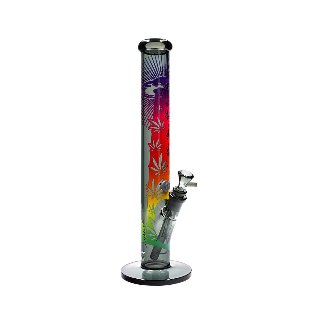 Bong - Black Leaf - FIRE-FLOW™ X - UFO GRADIENT