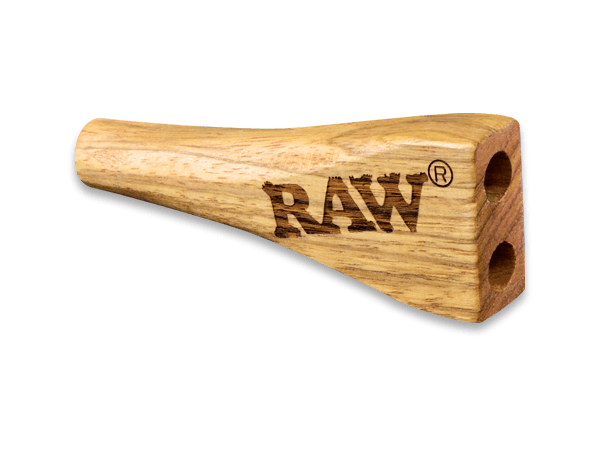 RAW Wooden Double Barrel Holder Bocchino In Legno