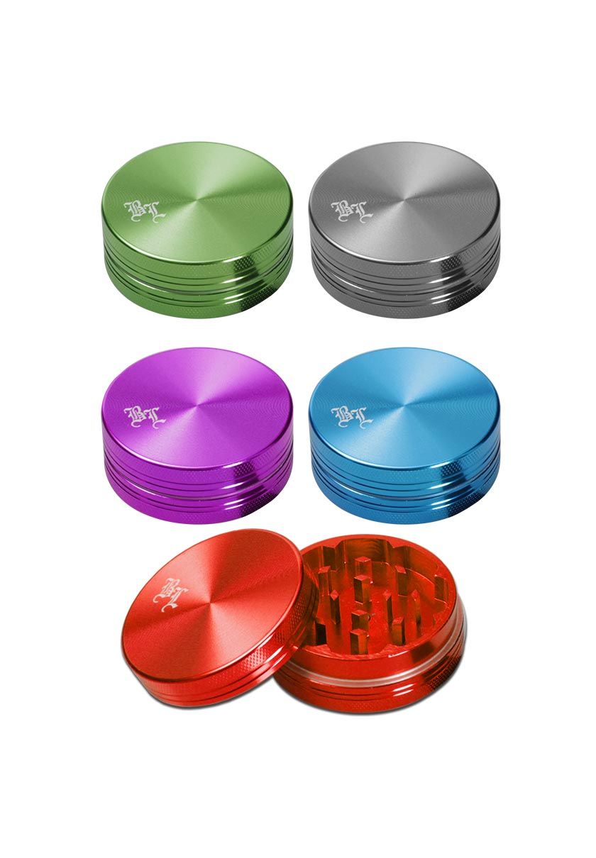 GRINDER IN ALLUMINIO BLACK LEAF VARI COLORI CON SCATOLA 40mm@