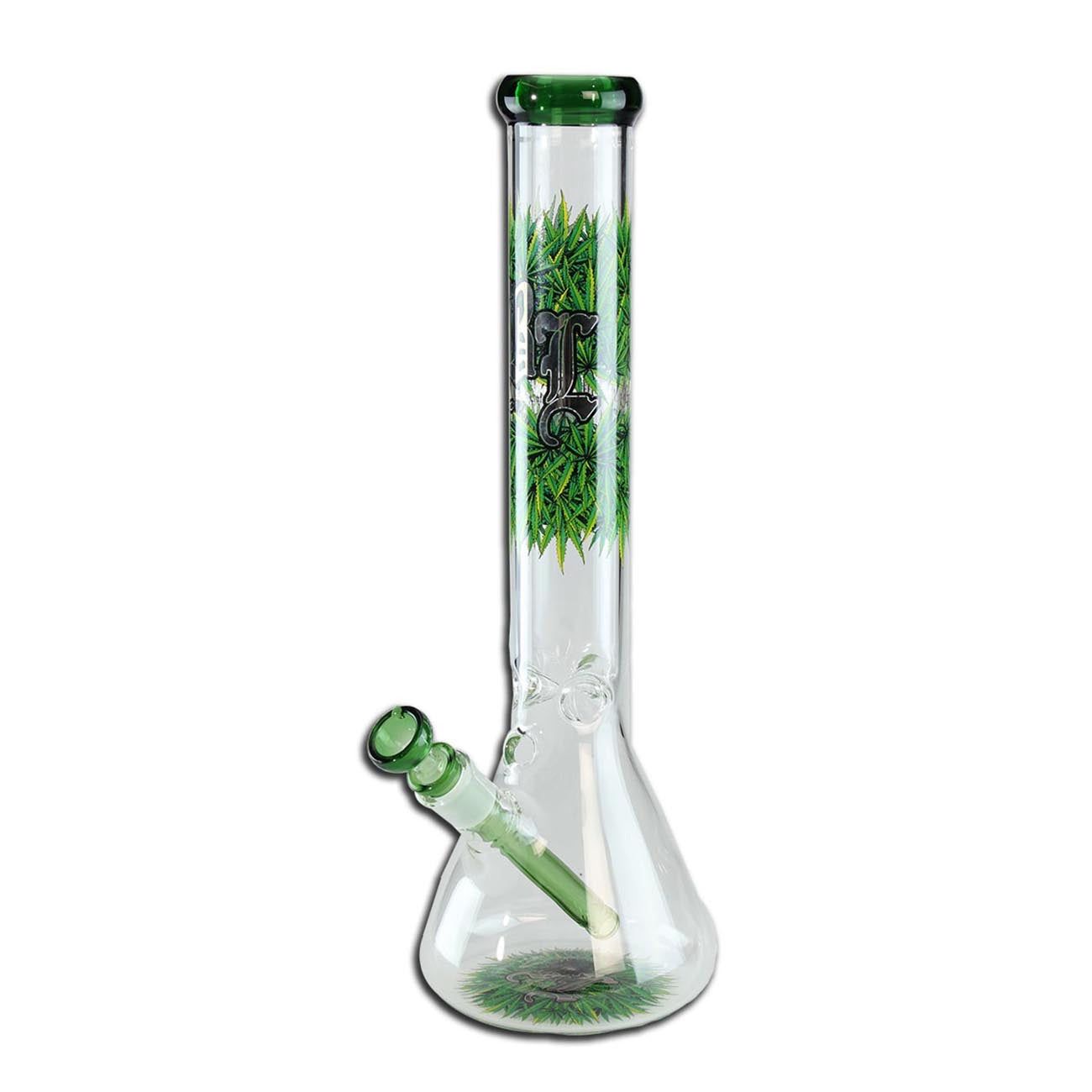 BONG FOGLIA NERO - Sistema Ghiaccio Black Leaf