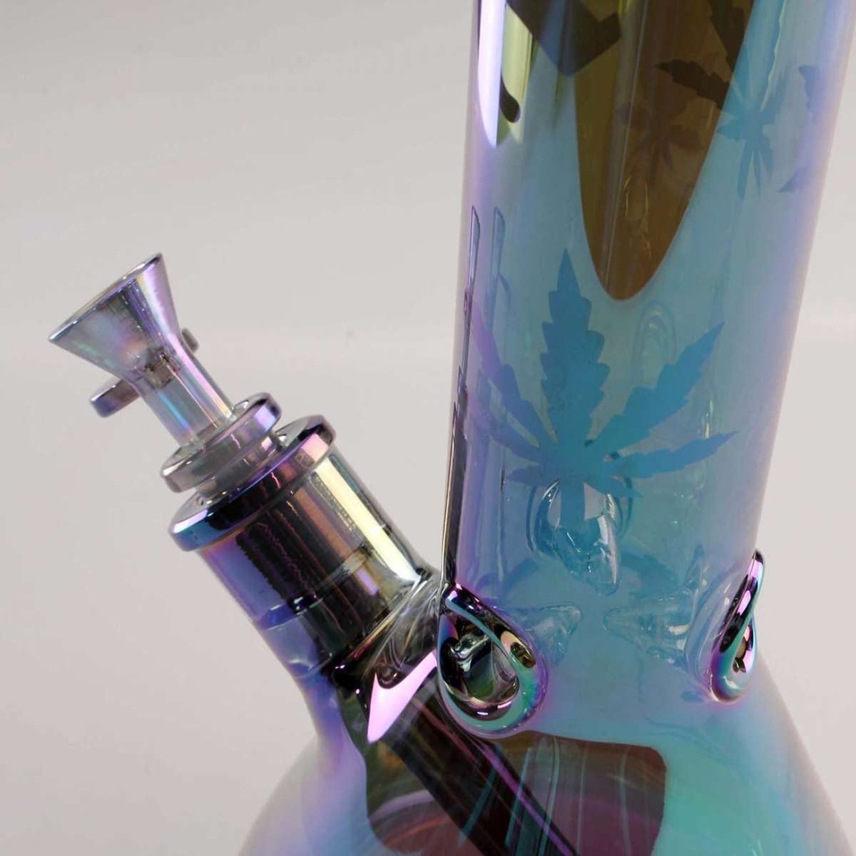 Bong in Vetro Borosilicato Effetto Arcobaleno