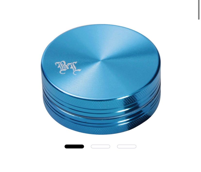 GRINDER ALLUMINIÒ BLACK LEAF 2PZ 55@ VARI COLORI CON SCATOLA REGALO