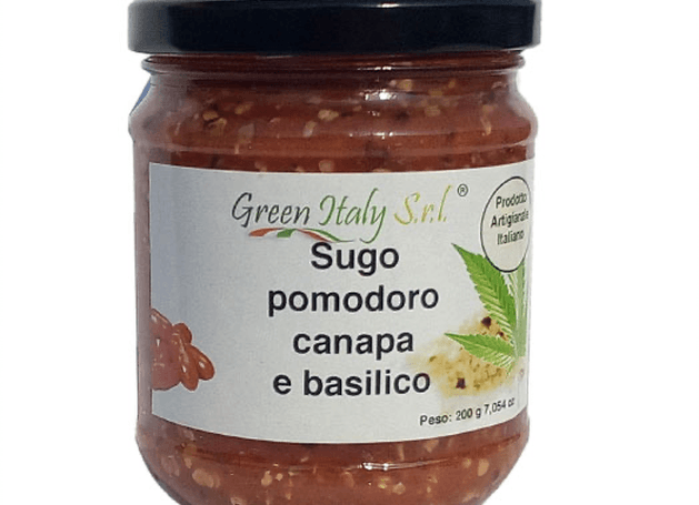 Sugo Pomodoro con Canapa e Basilico Artigianale Italiano