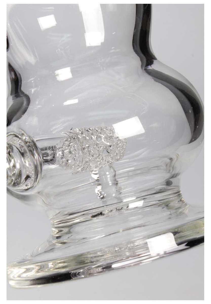 Bong Vetro Black Leaf Bird Cage con Percolatore