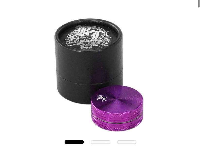 GRINDER IN ALLUMINIO BLACK LEAF VARI COLORI CON SCATOLA 40mm@