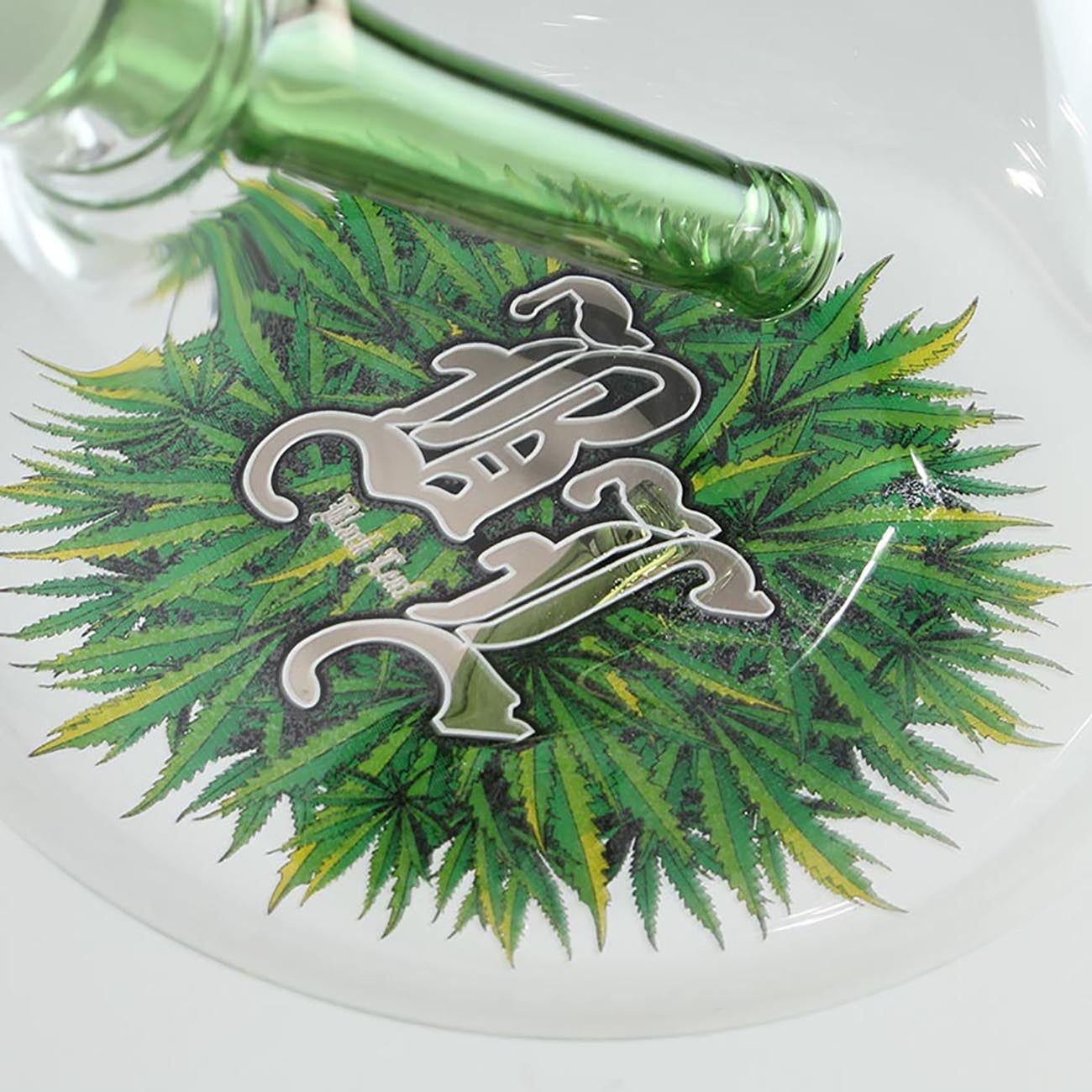 BONG FOGLIA NERO - Sistema Ghiaccio Black Leaf