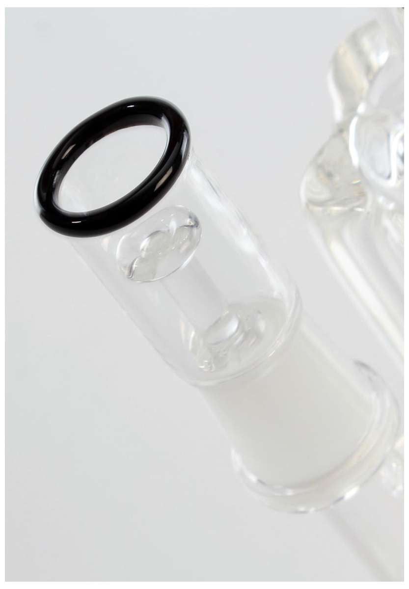 Bong Black Leaf in Vetro Borosilicato