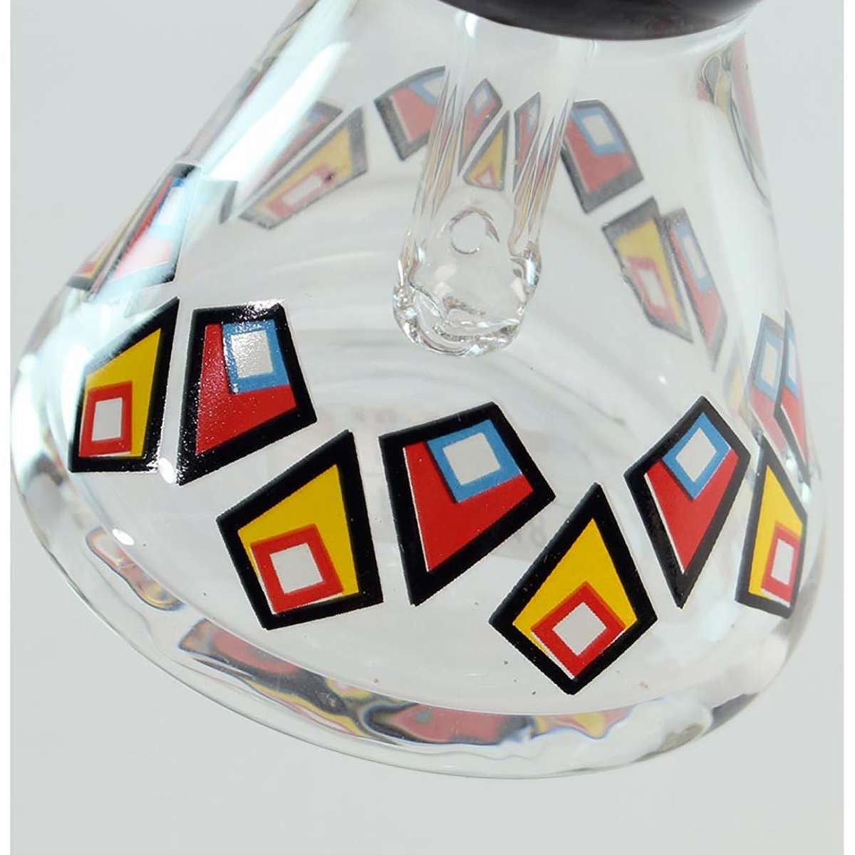 Pipa Vetro Black Leaf con Diffusore Diamante