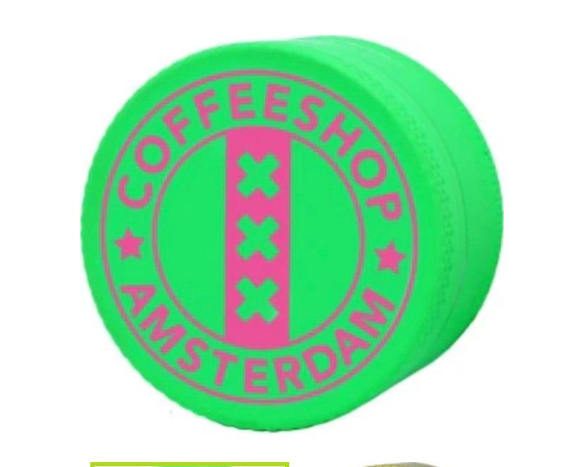 Grinder Metal AMS 4 Parti 50MM - Nero/Verde