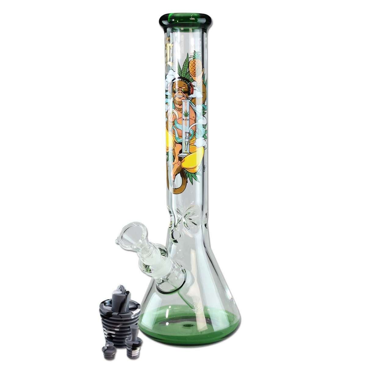 Bong Ghiaccio Hanuman Black Leaf - Stile e Stabilità