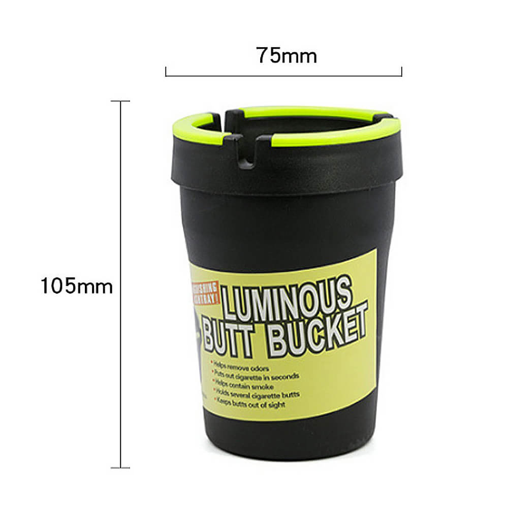 Posacenere Fluorescente-Luminous Butt Bucket Glow in The Dark Ashtray Mix Colors